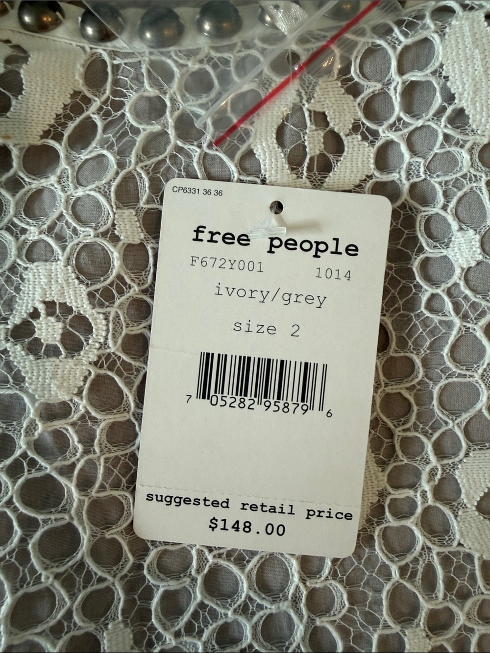 Free People Y2K Mini Dress, Size 2 - Picture 2 of 10